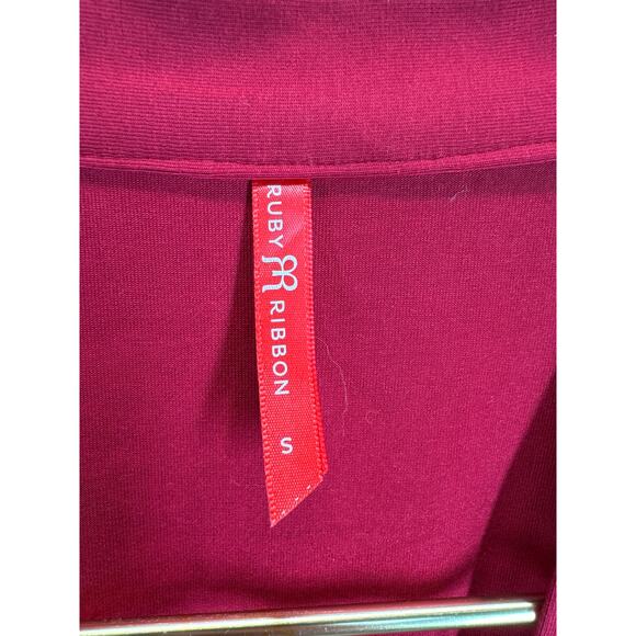 Ruby Ribbon Womens Wrap Dress Shawl Collar Belted Evening Midi Formal Size Small - Picture 4 of 5